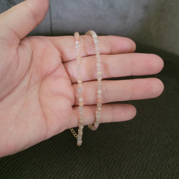 La Meno Sunstone☀️ Choker Necklace with Tiny Cross✝️ - NWT - Picture 3 of 16